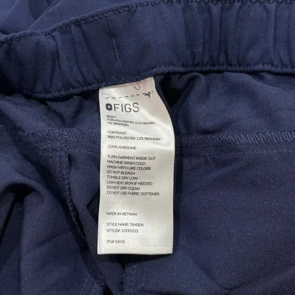 FIGS Men's Tansen Jogger Scrub Pant Small Navy NWOT